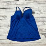 Cacique Swim by  blue tankini swimsuit top size 42D Photo 1