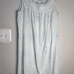 Vintage Pale Blue Sleeveless Square Neck Nightgown. Cottagecore Soft Grandma Size M Photo 0