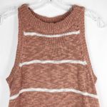 Altar'd State  Medium Tank Top Knit Sweater Sleeveless Striped‎ Dusty Pink 602 Photo 2