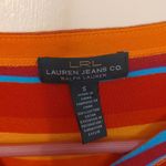 Laurens Jeans Company LRL Striped Long Sleeve Top Soft Green Label Blue Small Red Photo 8