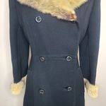 Vtg Rothchild's Selma Alabama Black Wool Princess Coat Mink Fur Shawl Collar Size undefined Photo 2