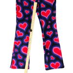 Delia's Dolls Kill Y2K Heart Low Rise Black Purple Red Pink Flare Jeans size XS Photo 4