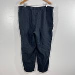 J. Jill Love Linen Pants 1X Women Faded Black Pull On Tapered Relaxed Fit Casual Photo 2