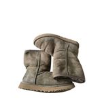 UGG  Classic Short Boot ll Boot Burnt Gray  Size 7 Shearling Suede Pull On Bootie Photo 2