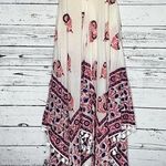 Roller Rabbit  O/S One Size Pink & Blue Floral Print Dress with Fringe Trim Photo 0