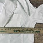 Michael Kors  White Stretch‎ Cotton Coastal Summer Lightweight Blazer Size 10 Photo 3