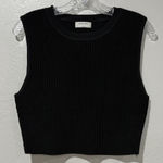 Aritzia Babaton Sculpt Black Ribbed Crop Top Photo 0