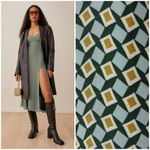 Reformation 💕💕 Juliette Dress ~ Mosaic Multi-Color Geometric Print 4 NWOT Photo 2