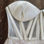 Retrofête Retrofete Ludlow Dress in White Size Small NWT Crystals Corset Strapless Bride Photo 3