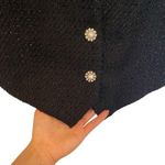 Jason Wu  Black Tweed Metallic Jewel Button Vest Photo 3