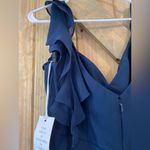 Bill Levkoff NWOT  Women’s Navy Long Formal Dress Size 12 Photo 2