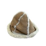 UGG  brown Shearling Sheepskin Leather Suede Hat  Size 0/S SKU8199 Photo 2