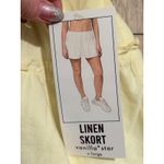 Vanilla Star Jeans Vanilla Star Yellow Linen Blend Ruffle Skort Women's XL Extra Large Shorts Skirt Photo 2