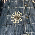 Dress Barn Vintage  Embroidered Blue Jean Jacket | Large Photo 1