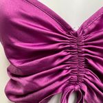 ZARA Pink Cinch Front Tie Cropped Top Photo 5