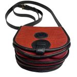 Vintage: Boots ‘n Bags ❁ Accordion Mini Crossbody Saddle Bag ❁ Brick Red Leather Photo 14