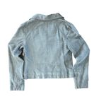 Anthropologie  Womens Small Hei Hei Asymmetrical Vegan Suede Gray Moto Jacket Photo 2