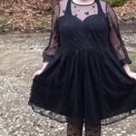 Torrid Dress 18 NWT Disney Mickey Stars At The Knee Tulle Illusion Neck Skater Photo 5