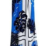 Reiss Erin Palm Print Halter Neck Maxi Dress Sleeveless Blue White Black Photo 10