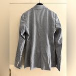 Massimo Dutti Stunning  gingham blue white blazer US 4 EU 36 Photo 4