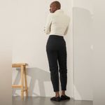 Athleta Attitude Lined Mid Rise Jogger Pant Black #985550 size 4 T tall lounge Photo 2