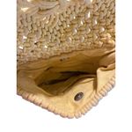 Tommy Bahama Macrame Crossbody Purse Yellow BOHO Bohemian Beach Bag Woven Purse Photo 6