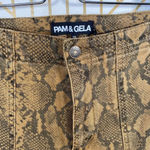 Pam & Gela Seamed Snake Baby Boot Cut Pants Chai Photo 7