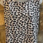 Cozy Couture Leopard Cheetah Print High Low Tank Top Shirt Women’s Medium Black Photo 11