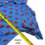 Tory Burch  Sport Blue Red Bird Novelty Print Polo Golf Tennis Pickleball S Photo 8