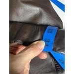 Vintage 70s Brown Leather Safari Jacket Belted Boho Utility Coat Women's M/L Size XL Photo 5