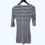 Lush Clothing NWT Lush Black White Stripe Dress Mini Faux Wrap m Photo 2