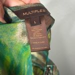 Multiples  Multi Color Beaded Blouse Size Large Photo 6