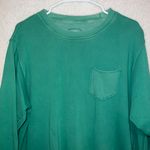 Aerie Green Oversized Terry-Cotton Pullover Pocket Sweater Photo 2