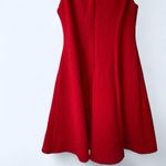 Sandra Darren Red sleeveless dress with beaded collar and zip back 8  Photo 1