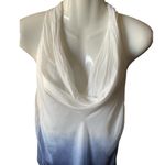 Sofia Drees White Knit Top tie dye Blue Size M Photo 2
