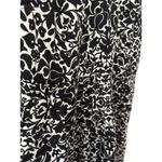Tory Burch  Monochrome Silk-Blend Shift Dress‎ Black/White Florals Size 6 Photo 8
