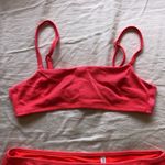 Aerie Bikini Swimsuit Set Bikini Top and Bottom Bottoms Bright Salmon Small Photo 2