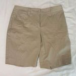 Talbots Women's Chino Shorts Size 6 Beige Casual Summer 10.5" Inseam Photo 0