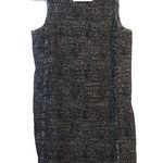Banana Republic  Black White Tweed Shift Dress Sleeveless Size 6 Photo 0