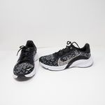 Nike Women's SuperRep Go 3 Flyknit Black Metallic Silver White Low Top Sneakers Photo 0