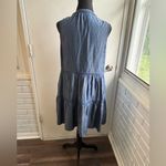 Tommy Bahama  Tencel Lyocel Chambray Split Neck‎ Cover Up Dress medium boho Photo 6