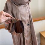 Exaggerated, oversized reversible hooded rain coat black or bronze brown so cool Size undefined Photo 7