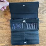 Tahari  Trifold Wallet Gold  Embossed Leather Crocodile Pattern CashCard Organize Photo 11