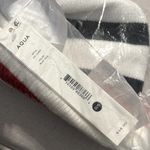 AQUA x Kerri Rosenthal Striped Heart Patch Beanie, New w/Tag Photo 2