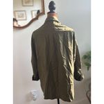 ZARA  Z1975 Denim‎ Olive Green Shirt Top Button Down Sm Photo 2