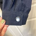 Women’s dark denim cropped‎ button front jacket NWT by Michel. Studio Blue Size 24 Photo 4