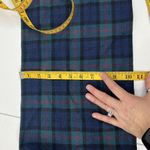 Pendleton VTG Plaid Virgin Wool Scarf Green Black Official Tartan Fringe FLAWS Photo 9