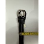 Ralph Lauren  Belt Womens Sz M 38" Black Italian Leather Silver Buckle Western Photo 7