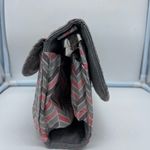 NEW Lillybet by Demdaco Diaper Clutch chevron pink&gray multiple way to … Pink Photo 9
