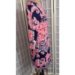 Lilly Pulitzer  Preppy Designer Old Money Paisley Floral Knee Length Dress Small Photo 2